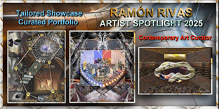Ram&oacute;n Rivas, "Artista Destacado 2025" - Contemporary Art Curator - Portfolio curado
