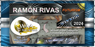 Ram&oacute;n Rivas, ganador en la Categor&iacute;a FUTURISMO del WORLD ART AWARDS 2024