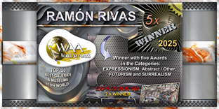 Ram&oacute;n Rivas, ganador de 5 de los Premios WORLD ART AWARDS 2025