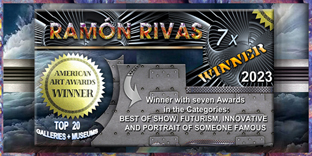 Ram&oacute;n Rivas, ganador de 7 de los premios AMERICAN ART AWARDS 2023