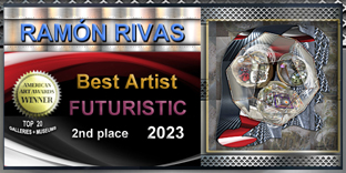 Ram&oacute;n Rivas, Mejor Artista FUTURISTA 2nd AMERICAN ART AWARDS 2023