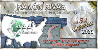 Ram&oacute;n Rivas, ganador de 13 de los Premios AMERICAN ART AWARDS 2025